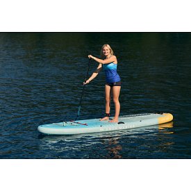 Komplet pro cvičení jógy - nafukovací molo AQUA MARINA Yoga dock + 8x paddleboard DHYANA 11'0