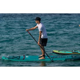 Tričko pánské PADDLEBOARDING STAMP WHITE lycra dlouhý rukáv