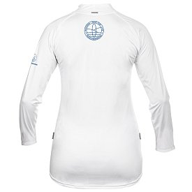 Tričko dámské PADDLEBOARDING STAMP WHITE lycra dlouhý rukáv