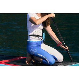 Tričko dámské PADDLEBOARDING STAMP WHITE lycra krátký rukáv