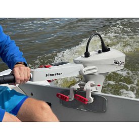 Lodní elektrický motor WOLONG ​FLOWSTAR 1,5 kW S - přívěsný s baterií