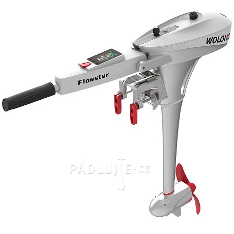 Lodní elektrický motor WOLONG ​FLOWSTAR 1,5 kW S - přívěsný s baterií