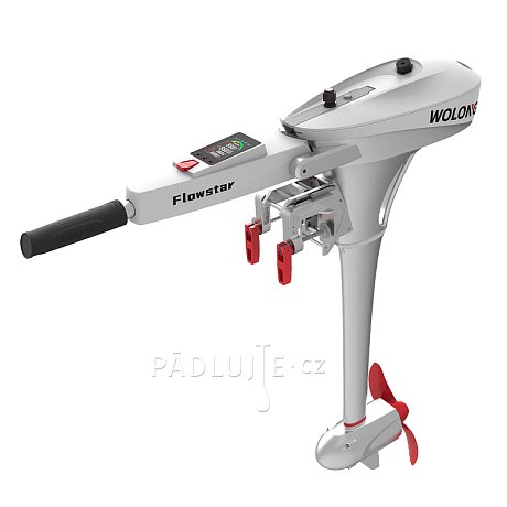 Lodní elektrický motor WOLONG ​FLOWSTAR 1,5 kW S - přívěsný s baterií