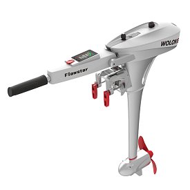 Lodní elektrický motor WOLONG ​FLOWSTAR 1,5 kW S - přívěsný s baterií