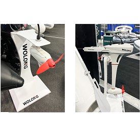 Lodní elektrický motor WOLONG ​FLOWSTAR 1,5 kW S - přívěsný s baterií