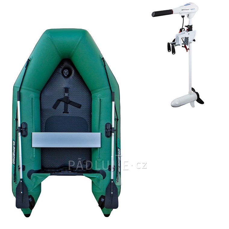 Člun GLADIATOR AK260AD green - nafukovací člun s vysokotlakou podlahou