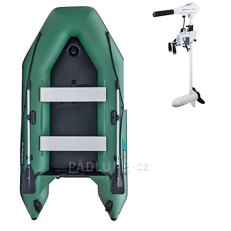 Člun GLADIATOR LIGHT AK300AD green - nafukovací člun s vysokotlakou podlahou