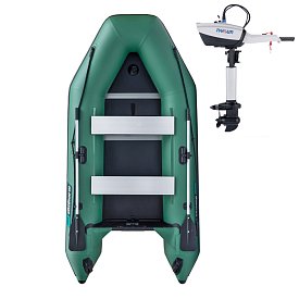 Člun GLADIATOR LIGHT AK300WF green - nafukovací člun s dřevěnou podlahou