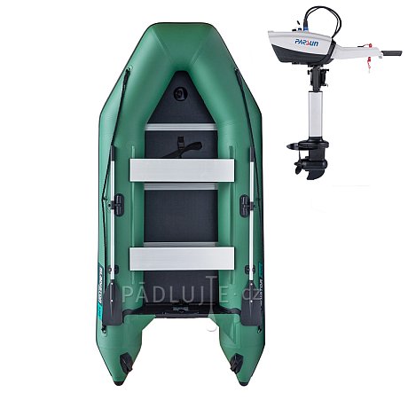 Člun GLADIATOR LIGHT AK320WF green - nafukovací člun s dřevěnou podlahou