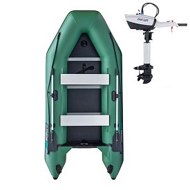 Člun GLADIATOR LIGHT AK320WF green - nafukovací člun s dřevěnou podlahou