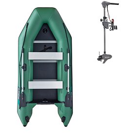 Člun GLADIATOR LIGHT AK320WF green - nafukovací člun s dřevěnou podlahou