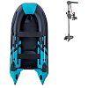 Člun GLADIATOR CLASSIC B330AD black turquoise - nafukovací člun s vysokotlakou podlahou