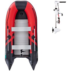 Člun GLADIATOR CLASSIC B330AL red black - nafukovací člun s hliníkovou podlahou