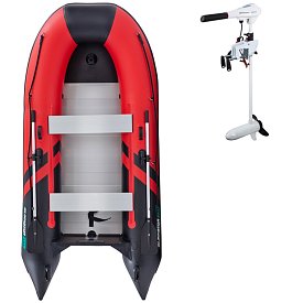 Člun GLADIATOR CLASSIC B330AL red black - nafukovací člun s hliníkovou podlahou