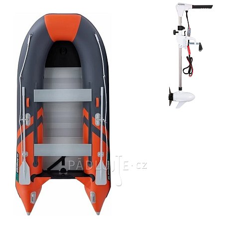 Člun GLADIATOR CLASSIC B330AL orange dark grey - nafukovací člun s hliníkovou podlahou