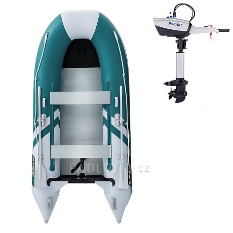 Člun GLADIATOR CLASSIC B330AL sea green white - nafukovací člun s hliníkovou podlahou
