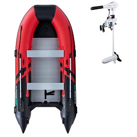 Člun GLADIATOR CLASSIC B370AL red black - nafukovací člun s hliníkovou podlahou