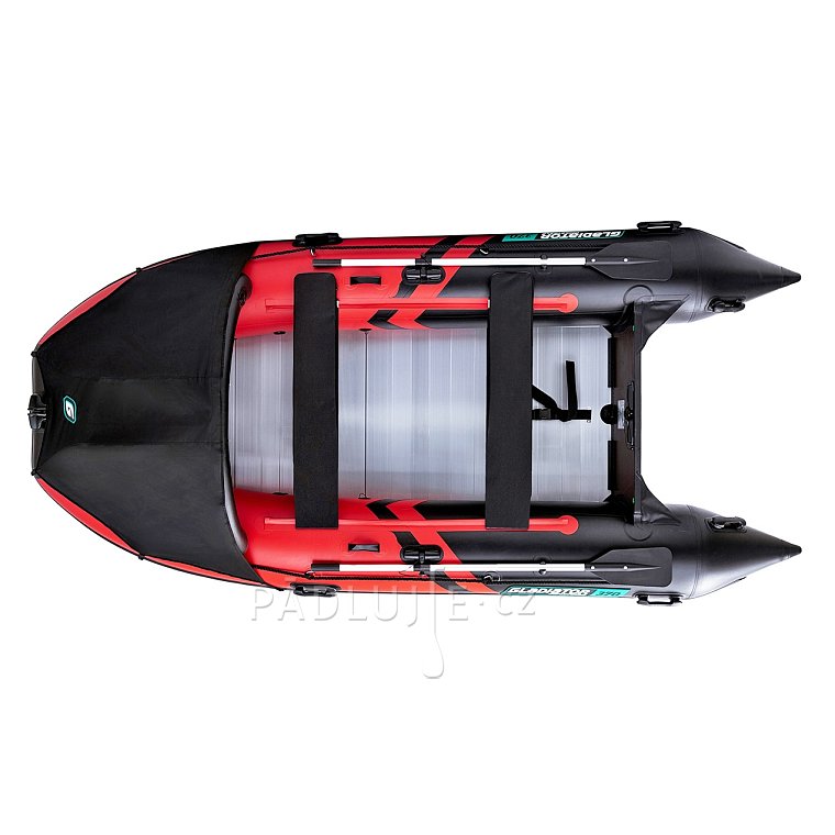 GLADIATOR C370 AL red black - nafukovací člun s hliníkovou podlahou