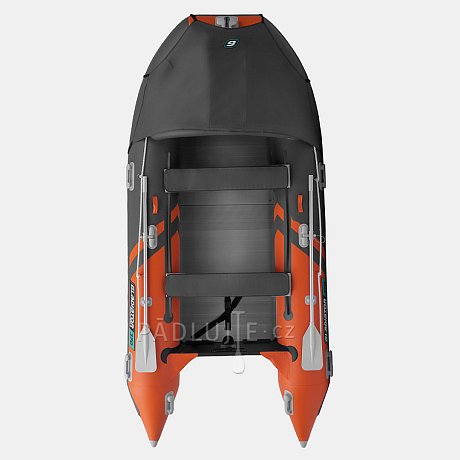 Člun GLADIATOR ACTIVE C370AL orange dark gray - nafukovací člun s hliníkovou podlahou