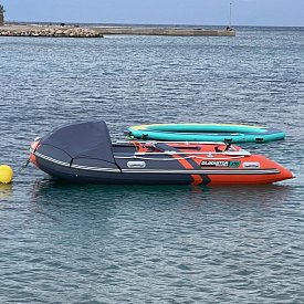 Člun GLADIATOR ACTIVE C370AL orange dark gray - nafukovací člun s hliníkovou podlahou