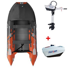 Člun GLADIATOR ACTIVE C370AL orange dark gray - nafukovací člun s hliníkovou podlahou
