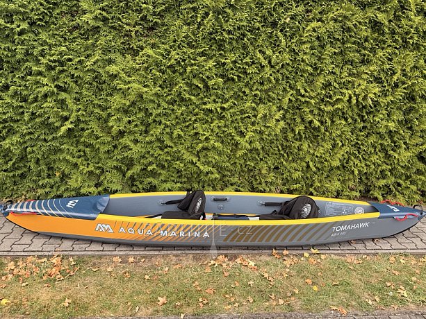 Kajak AQUA MARINA TOMAHAWK AIR-K 440 -dvoumístný nafukovací - POUŽITÉ ZBOŽÍ