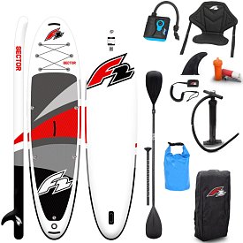 Paddleboard F2 SECTOR 10'5 COMBO RED/ORANGE - nafukovací