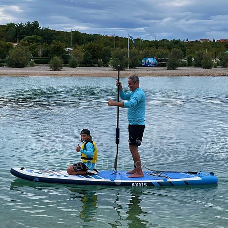 Paddleboard F2 AXXIS SMU 12'2 COMBO LIGHT BLUE s pádlem - nafukovací paddleboard