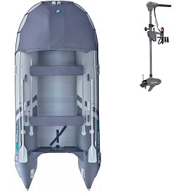 Člun GLADIATOR ACTIVE C420AL light dark grey - nafukovací člun s hliníkovou podlahou