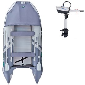 Člun GLADIATOR ACTIVE C370AL light dark grey - nafukovací člun s hliníkovou podlahou