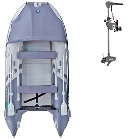 Člun GLADIATOR ACTIVE C370AL light dark grey - nafukovací člun s hliníkovou podlahou