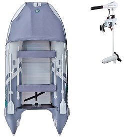 Člun GLADIATOR ACTIVE C370AL light dark grey - nafukovací člun s hliníkovou podlahou