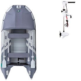 Člun GLADIATOR ACTIVE C330AL light dark grey - nafukovací člun s hliníkovou podlahou