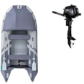 Člun GLADIATOR ACTIVE C330AL light dark grey - nafukovací člun s hliníkovou podlahou