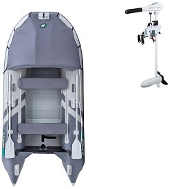 Člun GLADIATOR ACTIVE C330AL light dark grey - nafukovací člun s hliníkovou podlahou