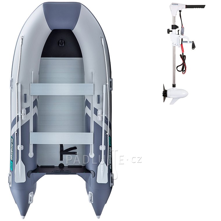 Člun GLADIATOR CLASSIC B420AL light dark grey - nafukovací člun s hliníkovou podlahou
