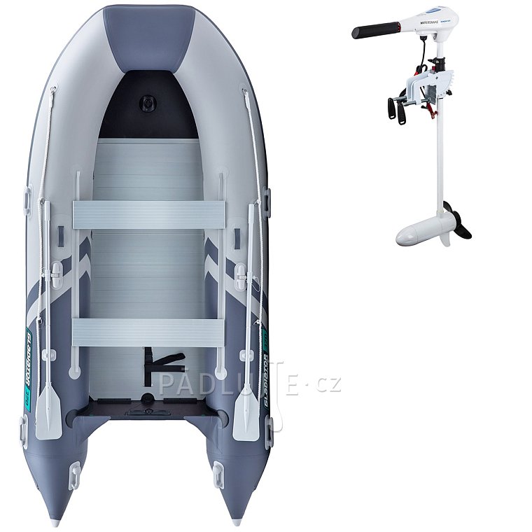 Člun GLADIATOR CLASSIC B420AL light dark grey - nafukovací člun s hliníkovou podlahou