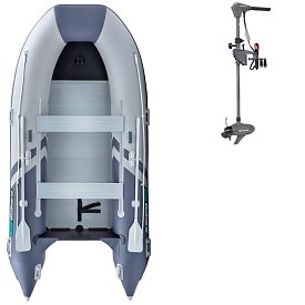 Člun GLADIATOR CLASSIC B370AL light dark grey - nafukovací člun s hliníkovou podlahou