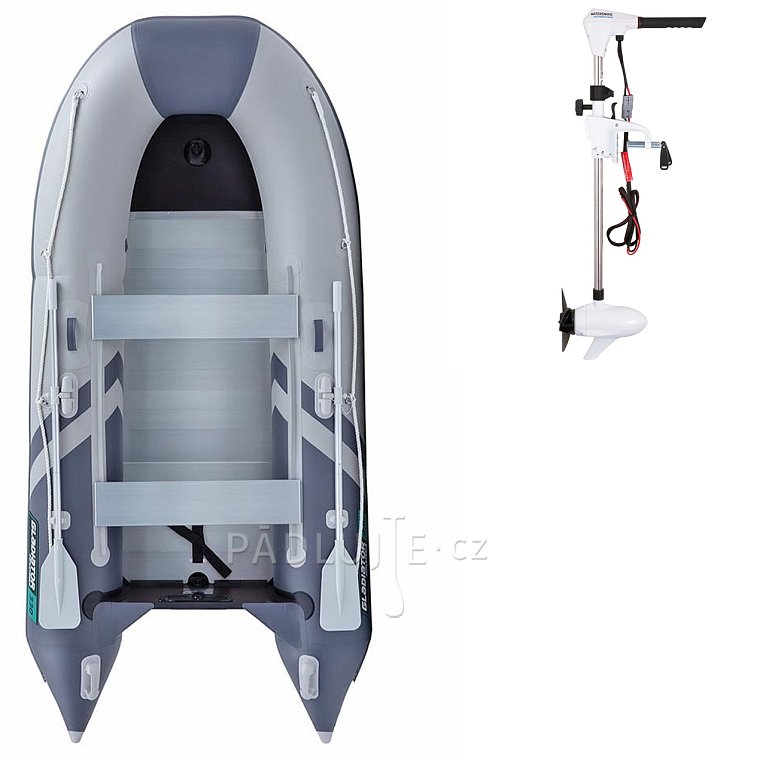 Člun GLADIATOR CLASSIC B330AL light dark grey - nafukovací člun s hliníkovou podlahou