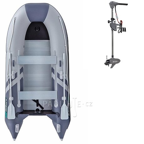Člun GLADIATOR CLASSIC B330AL light dark grey - nafukovací člun s hliníkovou podlahou