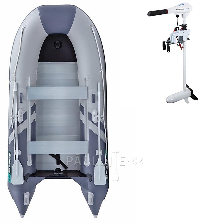 Člun GLADIATOR CLASSIC B330AL light dark grey - nafukovací člun s hliníkovou podlahou