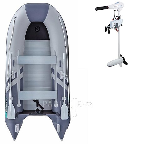 Člun GLADIATOR CLASSIC B330AL light dark grey - nafukovací člun s hliníkovou podlahou