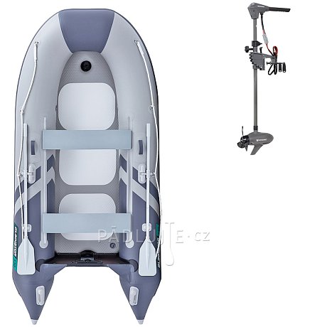 Člun GLADIATOR CLASSIC B330AD light dark grey- nafukovací člun s vysokotlakou podlahou