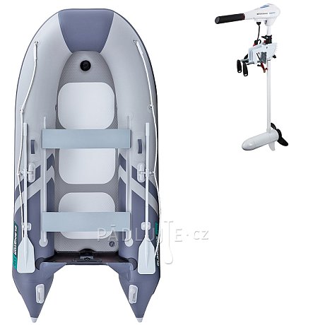 Člun GLADIATOR CLASSIC B330AD light dark grey- nafukovací člun s vysokotlakou podlahou