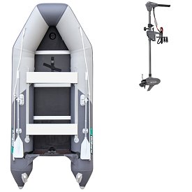 Člun GLADIATOR LIGHT AK320WF light dark grey - nafukovací člun s dřevěnou podlahou