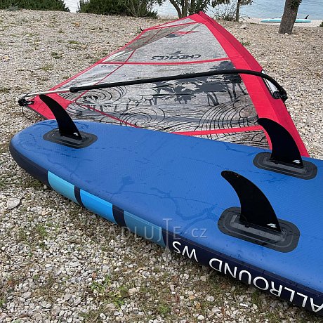Paddleboard F2 ALLROUND AIR WS 11'5 BLUE komplet s plachtou - nafukovací paddleboard a windsurfing
