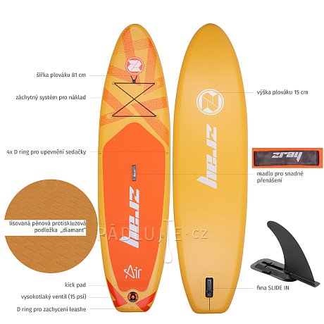 Paddleboard ZRAY EA-3 Allround Air  10'6 MINICOMBO - nafukovací paddleboard