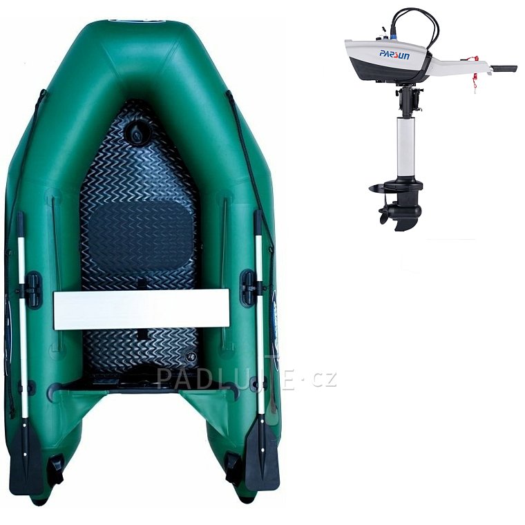 Člun GLADIATOR AK240AD green - nafukovací člun s vysokotlakou podlahou