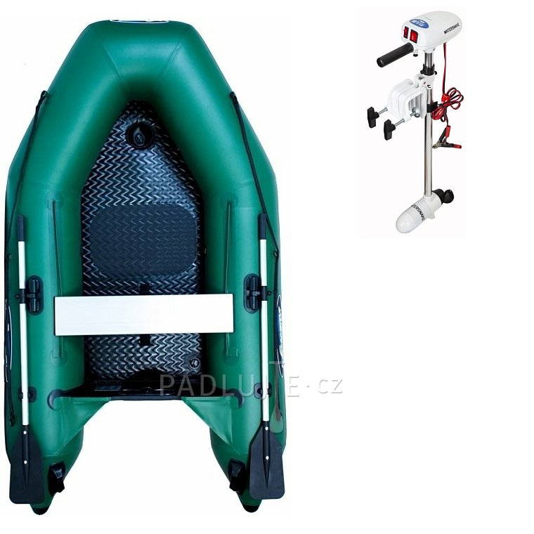 Člun GLADIATOR AK240AD green - nafukovací člun s vysokotlakou podlahou