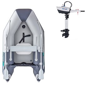 Člun GLADIATOR AK240AD light dark grey - nafukovací člun s vysokotlakou podlahou
